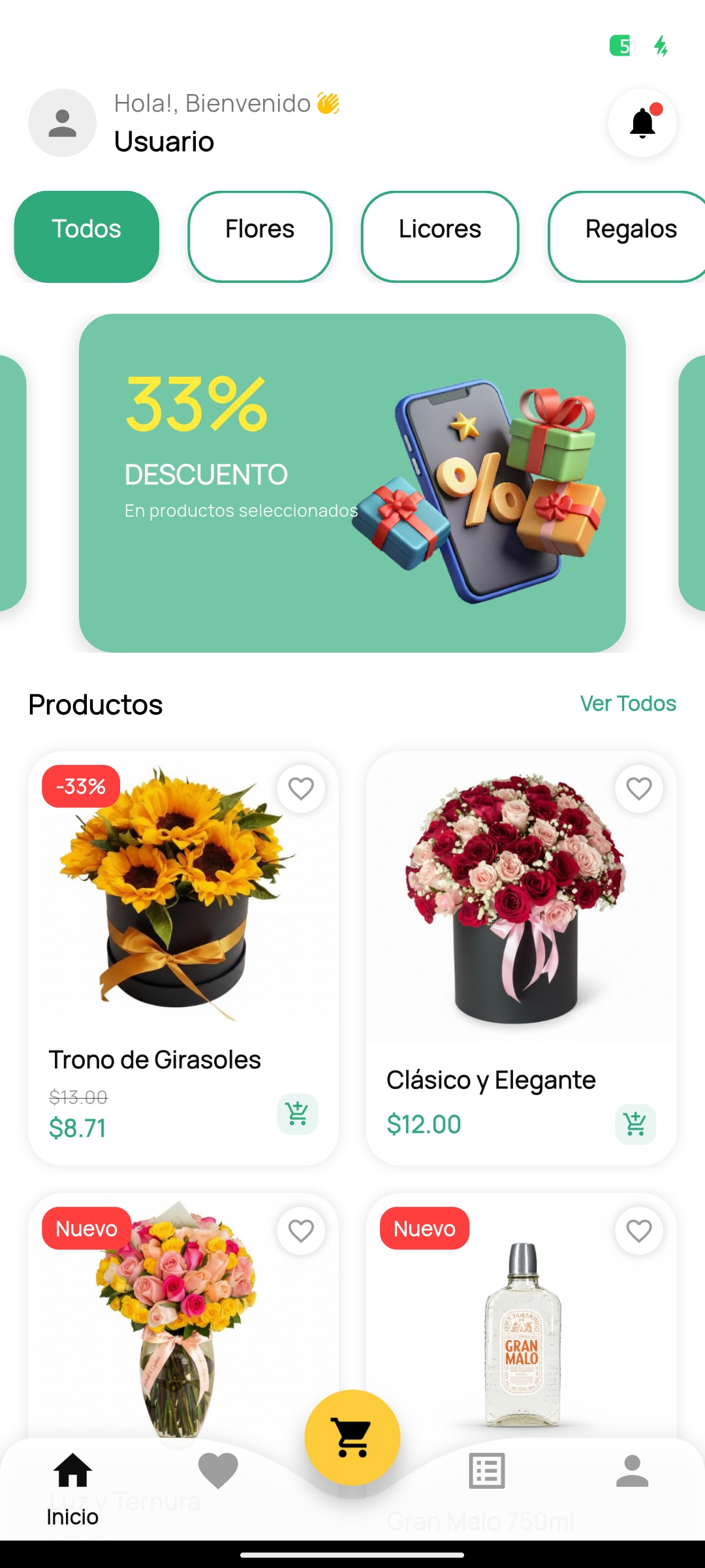 App Ayande - Catálogo